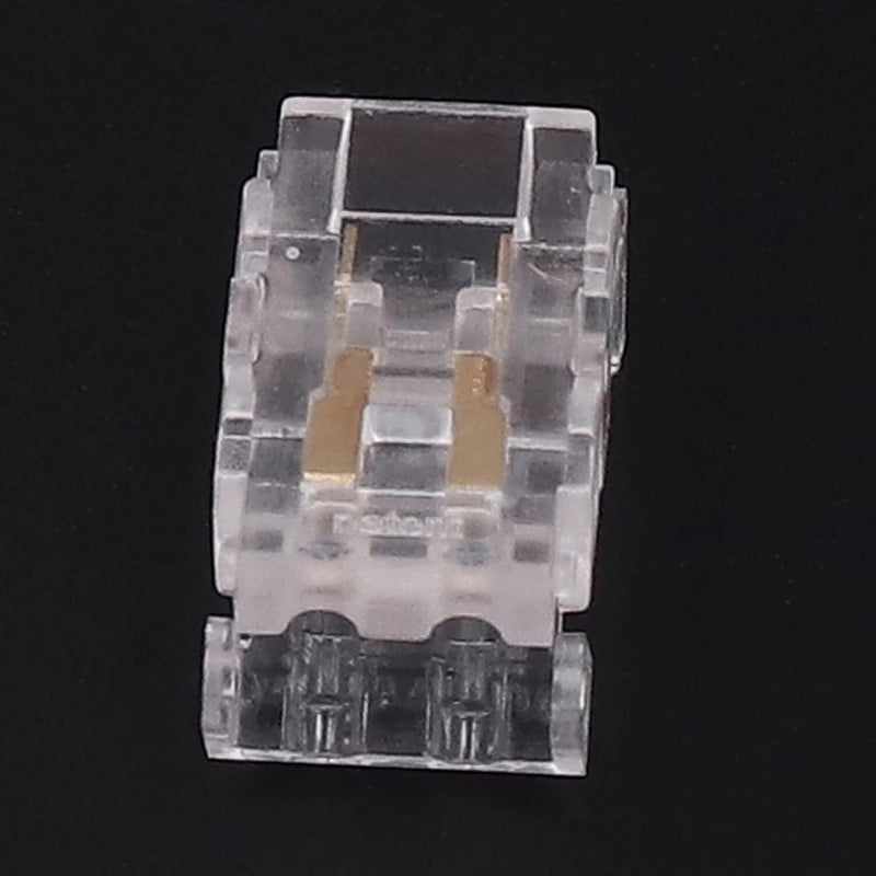 2Pin 8mm Transparent LED Strip Connector Quick Connect For Home Office Lighting - Image 2